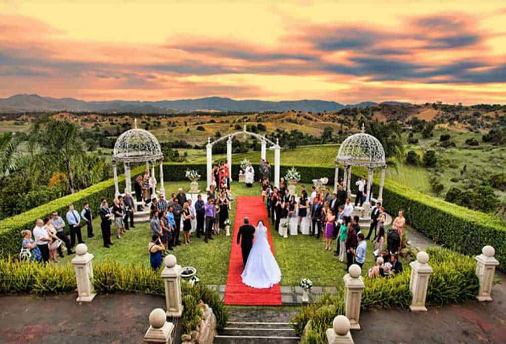 A wedding at Glengariff Historic Estate.