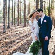 Styled wedding shoot in the woods