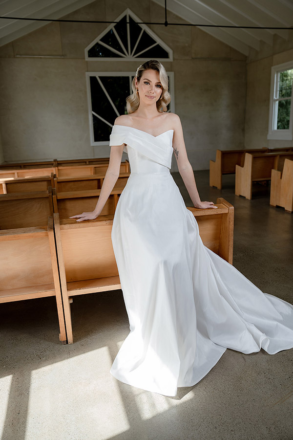 MILAN Dupion Bridal Gown by Erin Clare Bridal