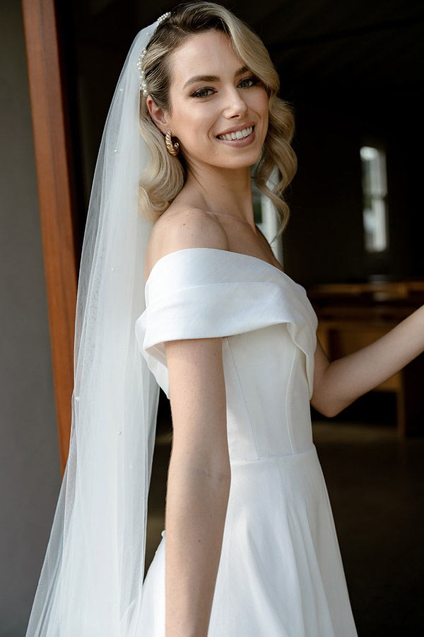MILAN Dupion Bridal Gown by Erin Clare Bridal
