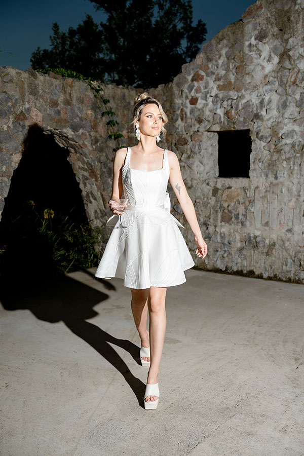 KAITLIN Mini Reception Dress by Erin Clare Bridal