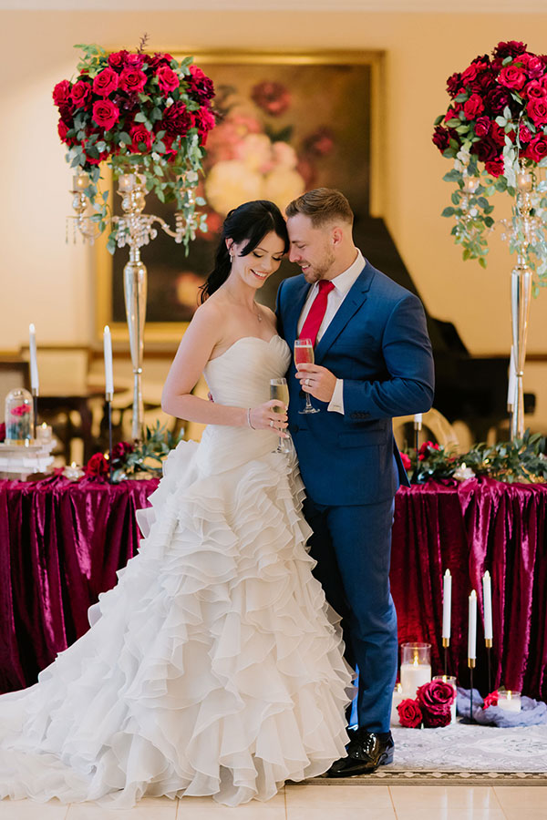 A wonderful wedding in a luxurious production of "Beauty and the Beast"