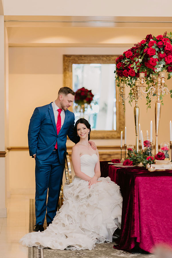 A wonderful wedding in a luxurious production of "Beauty and the Beast"